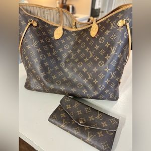 Louis Vuitton Large Neverfull and wallet